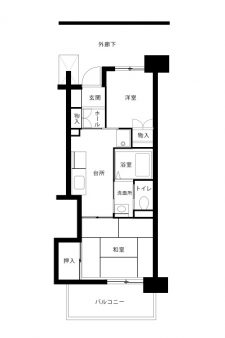 都営住宅｜標準間取り図（2K）