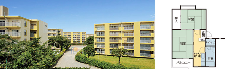 大和芝中団地（東京都東大和市）